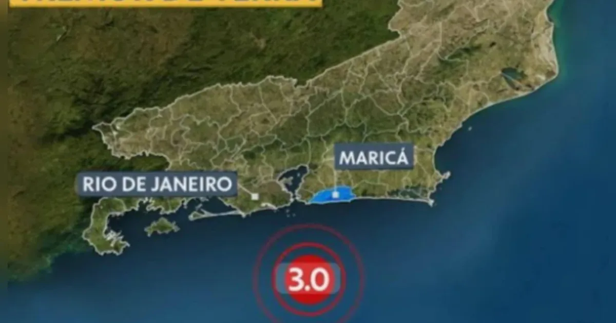 Litoral do Rio de Janeiro registra dois tremores de terra