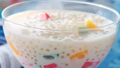 Sagu, leite de coco, leite condensado e frutas: essa combinação gelada é simples e fica simplesmente irresistível!