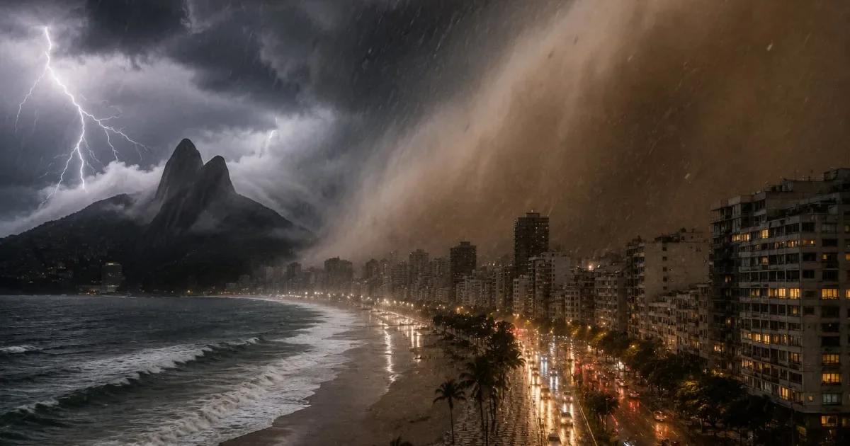 Ventos de mais de 90 km/h colocam Rio em estado de alerta