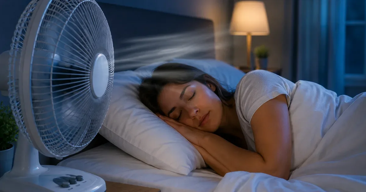 Você dorme com o ventilador ligado?