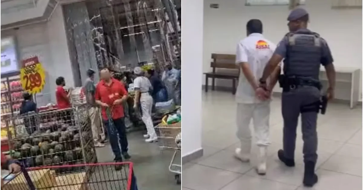 Açougueiro é preso após ferir três colegas em supermercado e revela motivação às autoridades