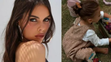 Amanda Kimberlly faz as malas e viaja com filha de Neymar