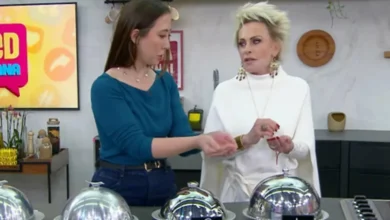 Ana Maria Braga surpreende repórter ao vivo
