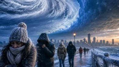 Ar polar chega com força e muda o tempo