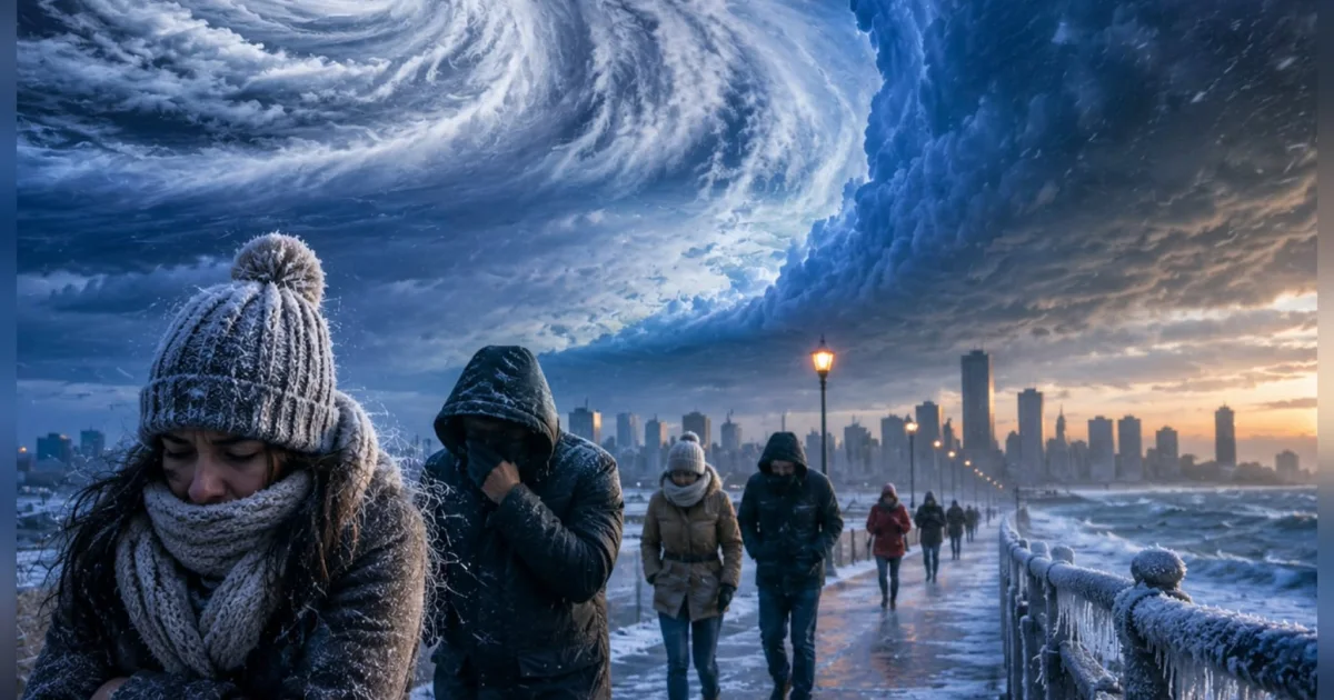 Ar polar chega com força e muda o tempo