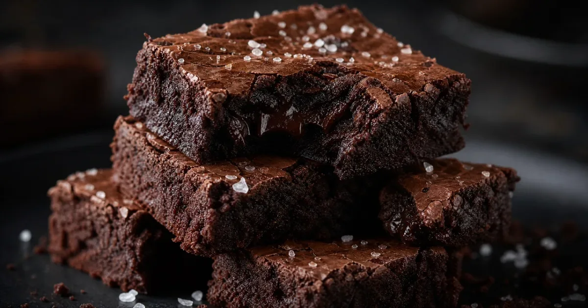 Brownie de Chocolate Fudgy: Casquinha Crocante por Fora e Cremoso por Dentro