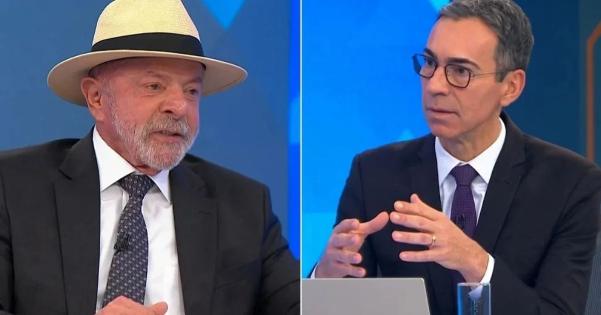 César Tralli comete erro vergonhoso ao vivo durante sabatina com Lula no Jornal Nacional