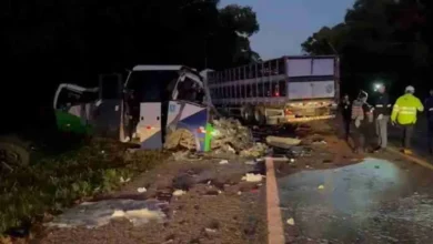 Colisão entre ônibus e carreta deixa 22 pessoas sem vida