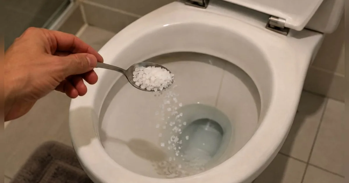 Colocar sal no vaso sanitário à noite funciona?
