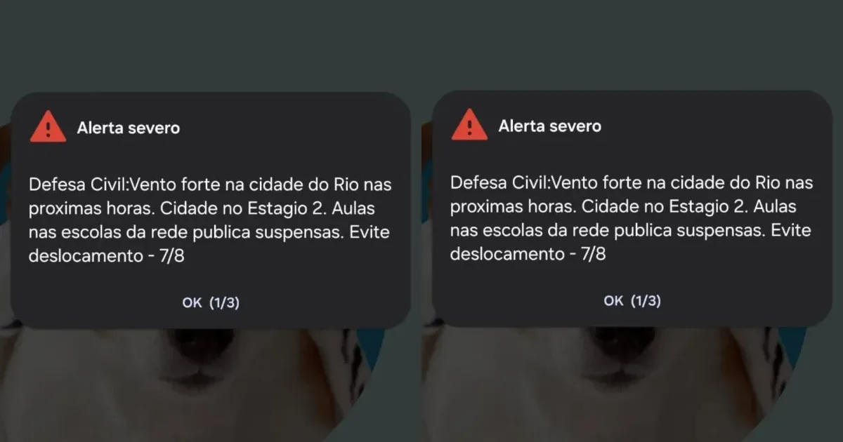 Defesa Civil do RJ faz novo alerta para ventos fortes e chuva; veja os cuidados