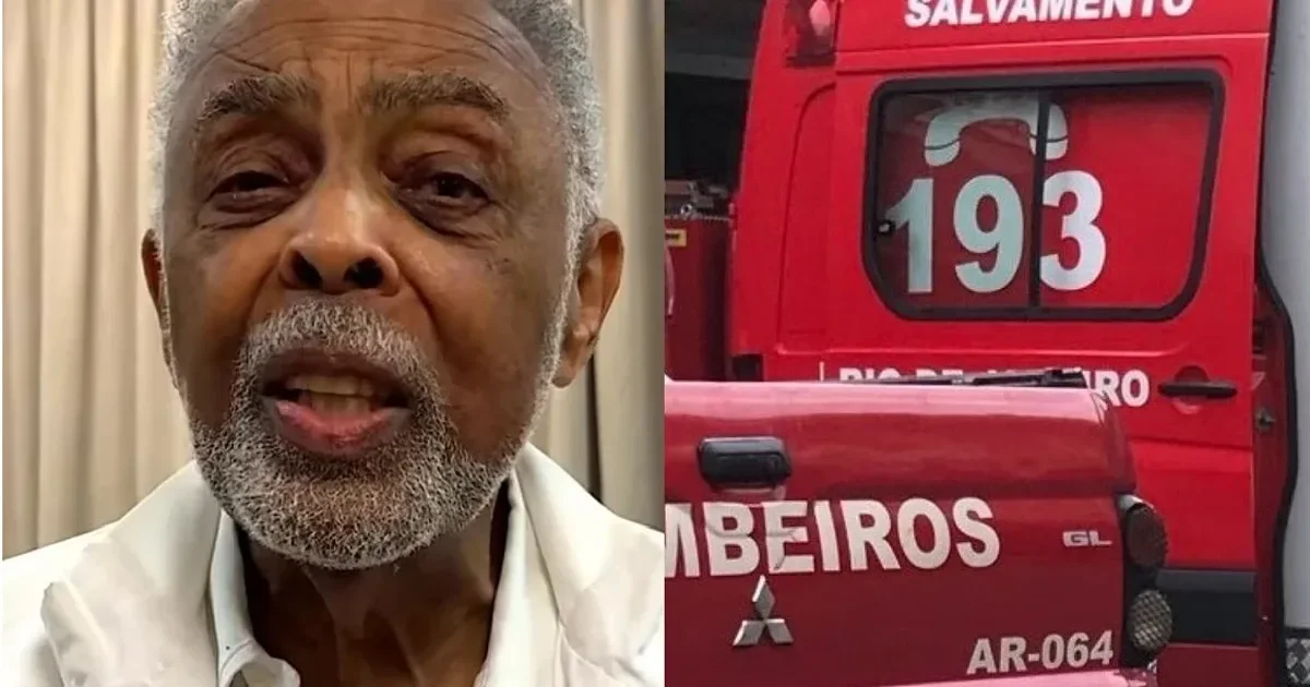 Gilberto Gil é resgatado pelo Corpo de Bombeiros e estado de saúde é divulgado