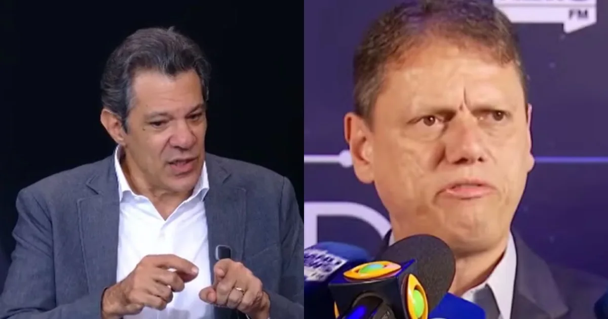 Haddad acusa Tarcísio de mentir sobre suposto elo com o tráfico