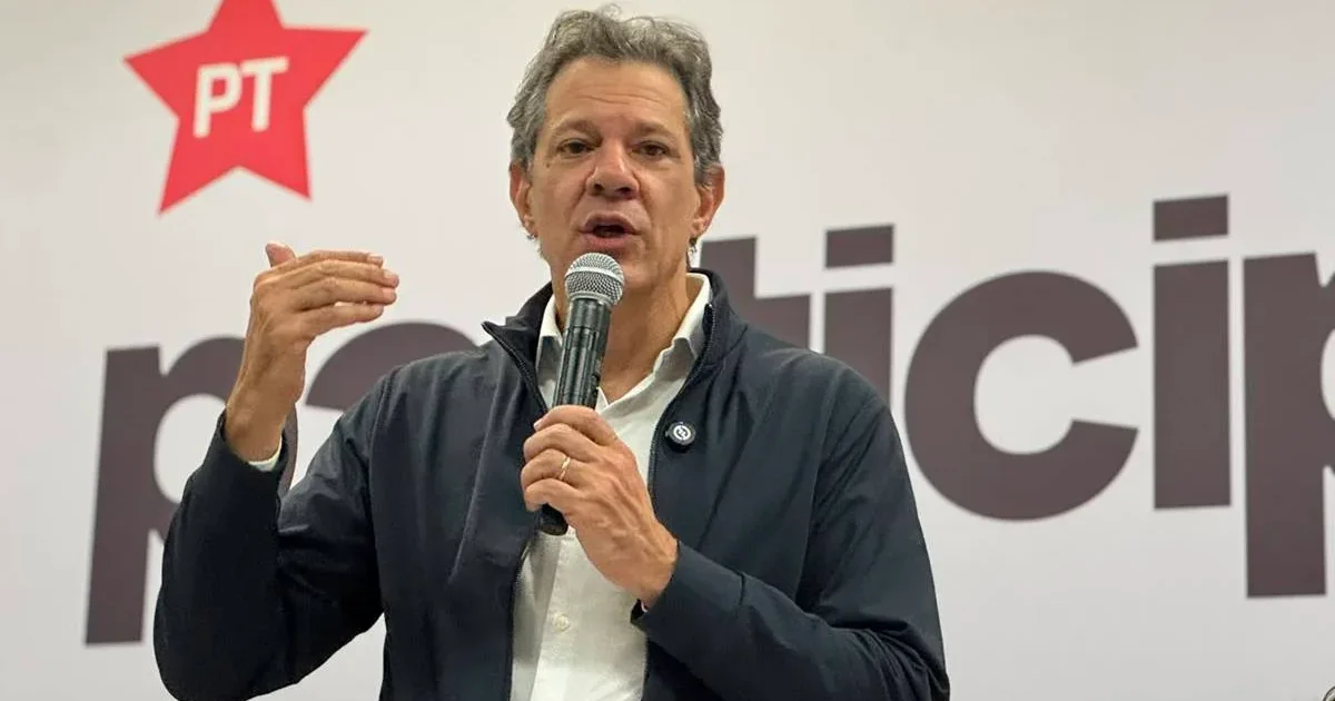 Haddad critica escolha de vice de Flávio Bolsonaro e chama Alfredo Gaspar de pouco qualificado