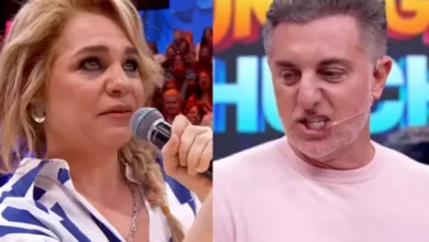 Isabel Teixeira corrige Luciano Huck durante participação no Domingão