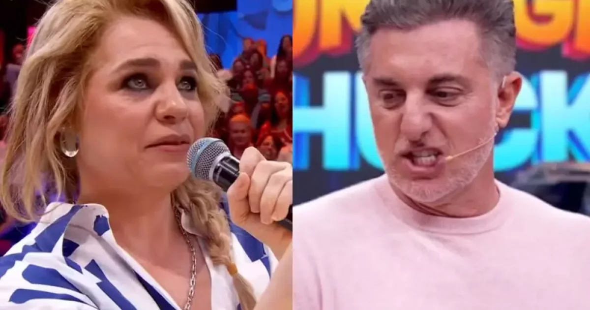 Isabel Teixeira corrige Luciano Huck durante participação no Domingão