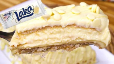 Pavê de Laka Branco caseiro delicioso e simples de fazer