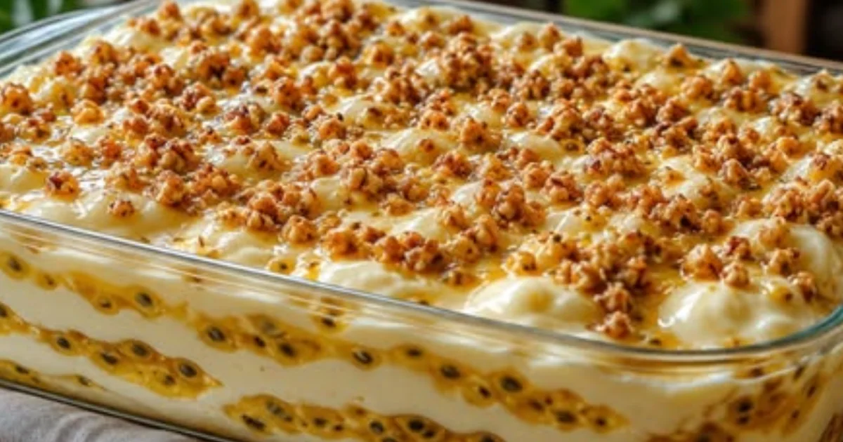 Pavê de Maracujá Cremoso: Sobremesa Fácil, Refrescante e Perfeita para o Domingo