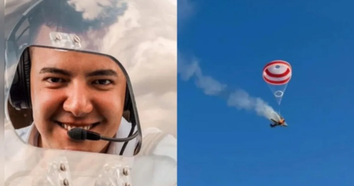 Piloto sai de avião após queda e faz um pedido inesperado