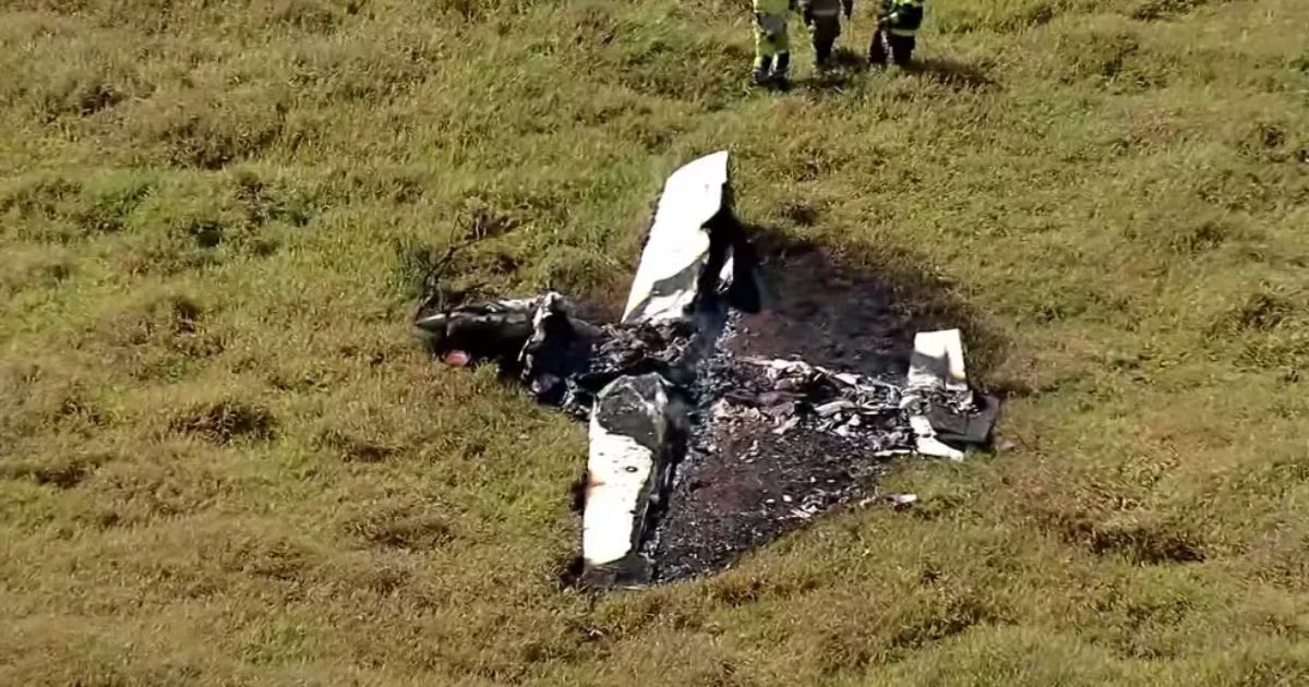 Piloto sobrevive a queda de avião e pede água para lavradores