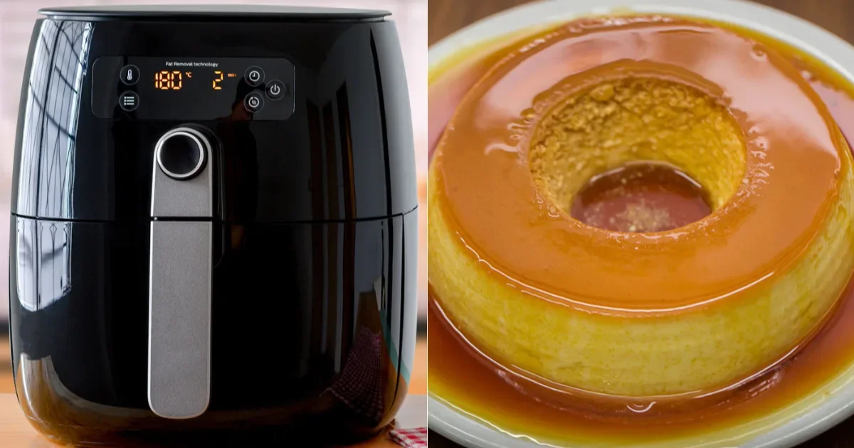 Pudim na AIRFRYER? Sim! Aprenda esse jeito rápido de fazer um pudim cremoso e com aquela calda irresistível
