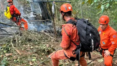 Quatro pessoas morrem em queda de helicóptero perto da Vista Chinesa, na Zona Sul do Rio