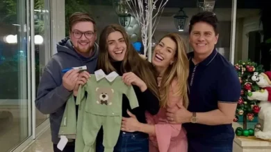 Reação de César Filho e Elaine Mickely chama atenção ao descobrirem que já são avós