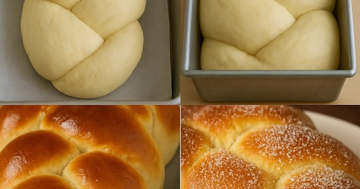 Rosca doce trançada: fofinha, dourada e perfeita para o café da tarde