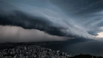 Sistema meteorológico coloca quatro estados em alerta para ventos de até 100 km/h e tempestades
