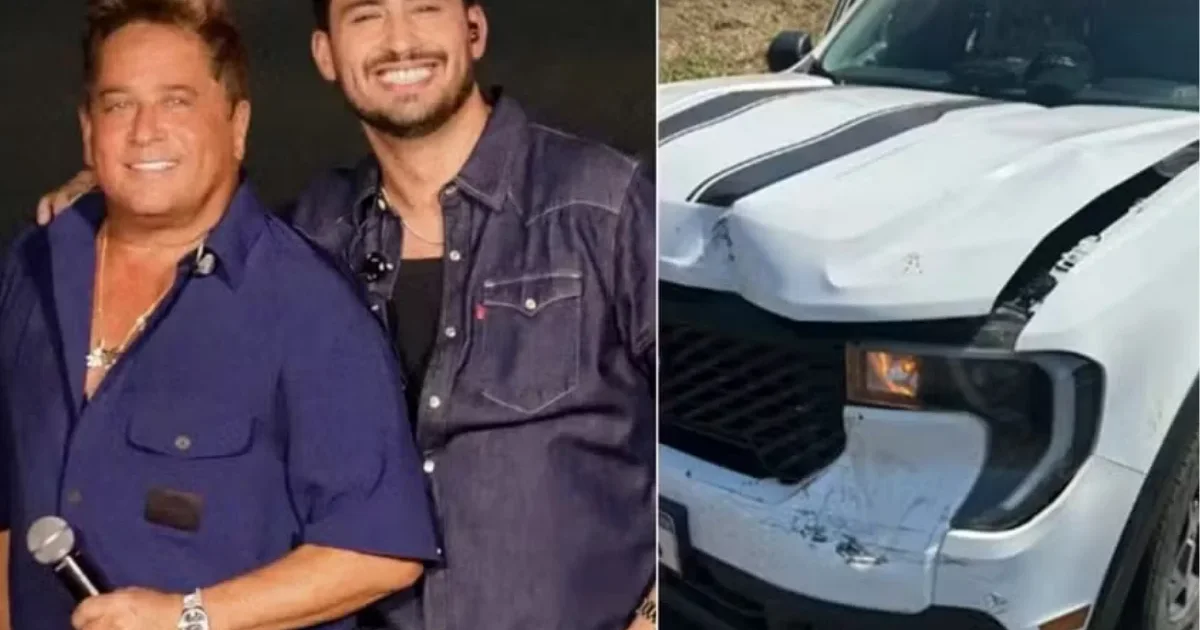 Susto na estrada: Filho do cantor Leonardo se pronuncia após sofrer acidente de carro