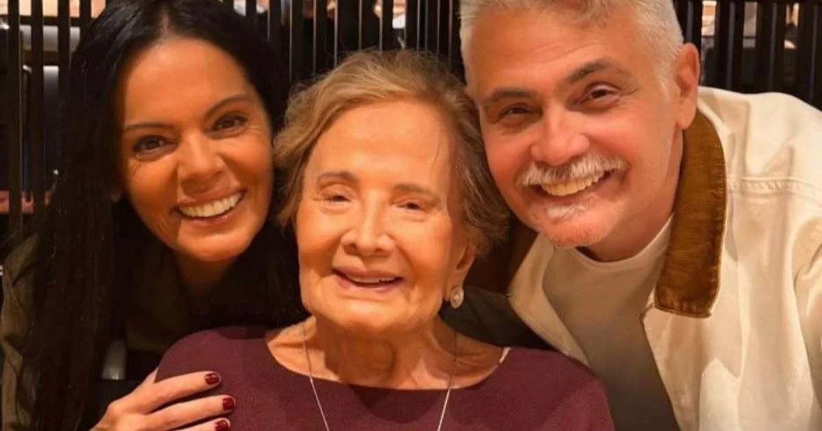Uma das últimas fotos de Glória Menezes antes de falecer