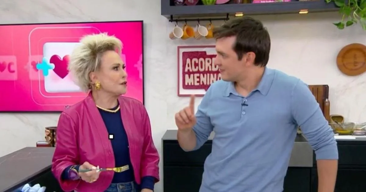 Ana Maria Braga perde a paciência com Jodar ao vivo no Mais Você