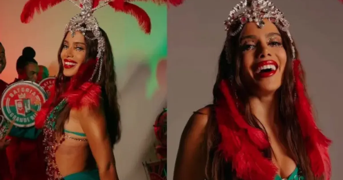 Anitta é coroada rainha de bateria da Grande Rio e faz promessa emocionante à comunidade