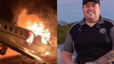 Avião com Rey Vaqueiro sai da pista e pega fogo; esposa atualiza estado de saúde do cantor