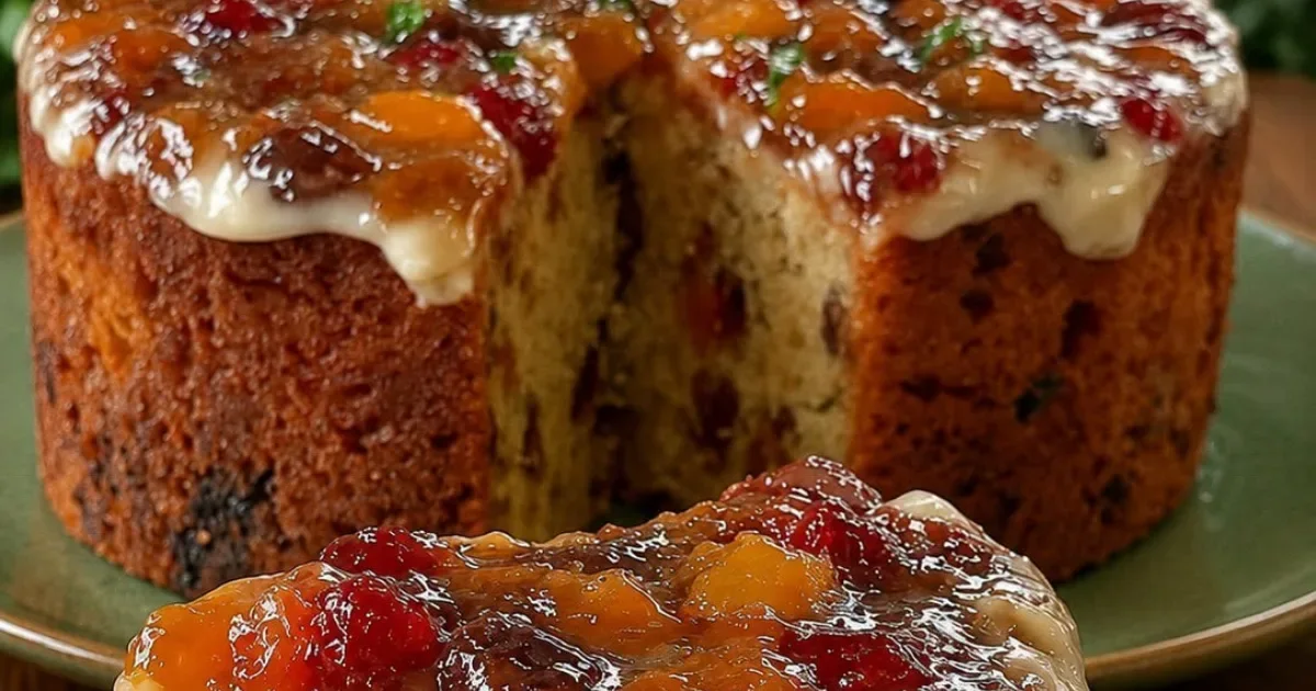 Bolo de Natal com frutas cristalizadas e cobertura cremosa: uma receita linda para a ceia