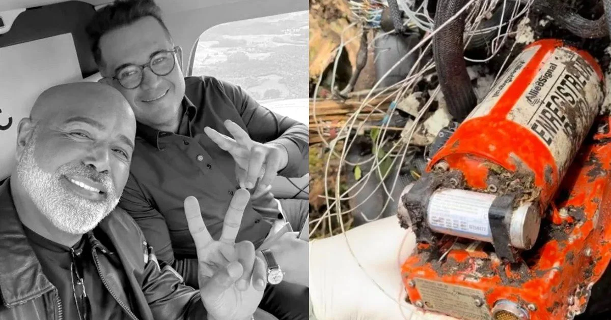 Caixa-preta de helicóptero pode revelar última conversa de Rick e dos outros ocupantes antes da queda