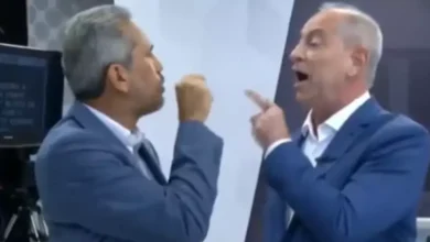 Ciro e Elmano elevam o tom durante debate e momento chama atenção dos eleitores