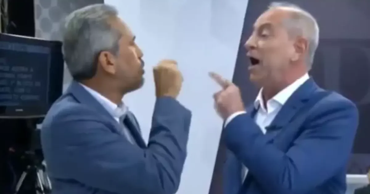 Ciro e Elmano elevam o tom durante debate e momento chama atenção dos eleitores
