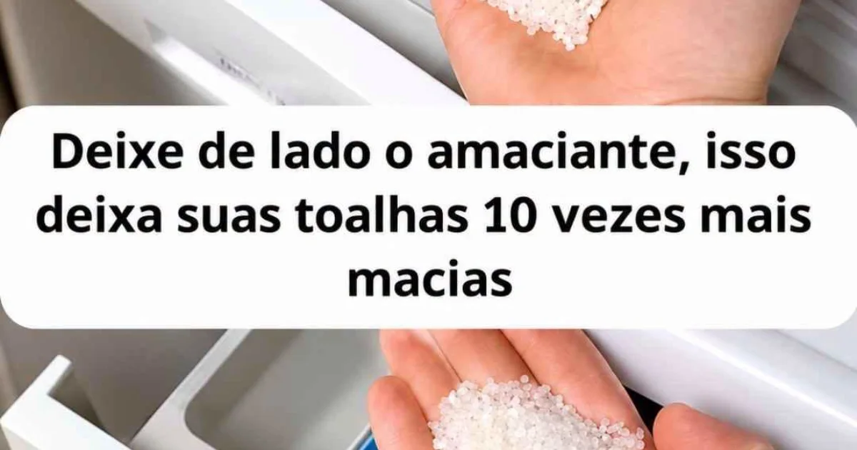 Deixe o amaciante de lado: este truque pode ajudar a deixar suas toalhas mais macias