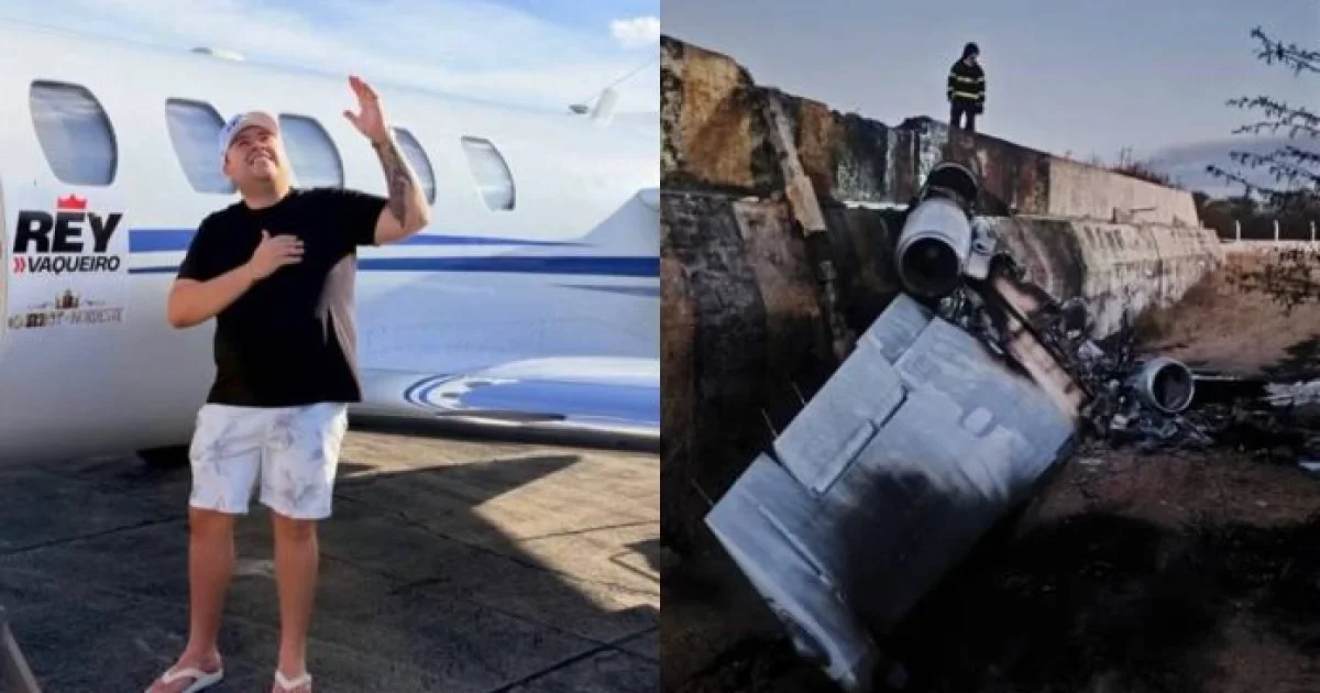 Estado de saúde do cantor Rey Vaqueiro vem à tona após queda de avião