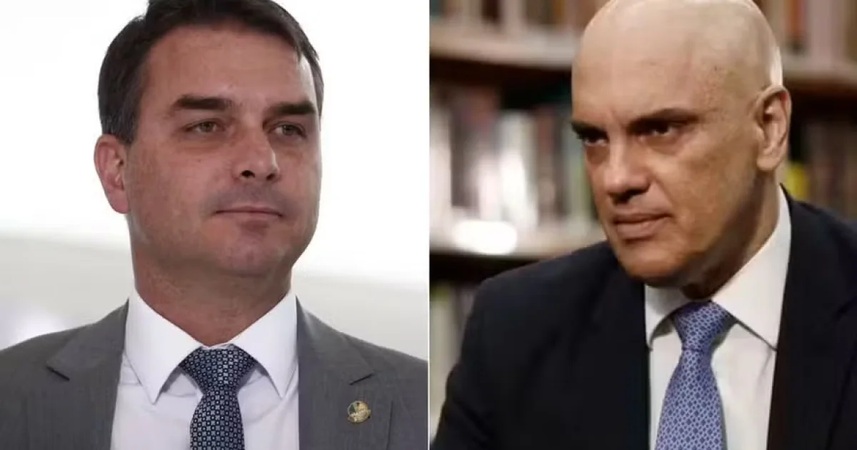 Flávio Bolsonaro pede renúncia de Moraes durante novas críticas envolvendo Banco Master