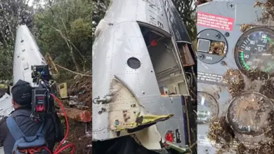 Imagens dos destroços do helicóptero de Rick revelam detalhes impressionantes da queda