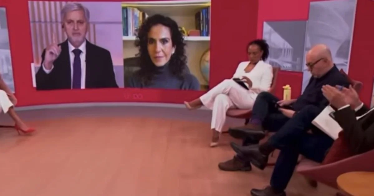 Jornalistas da GloboNews discutem ao vivo durante debate envolvendo Moraes