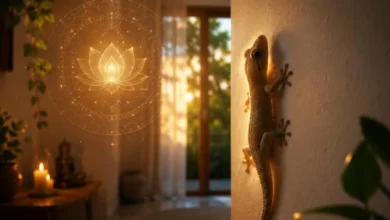 Lagartixa dentro de casa pode ter um significado?
