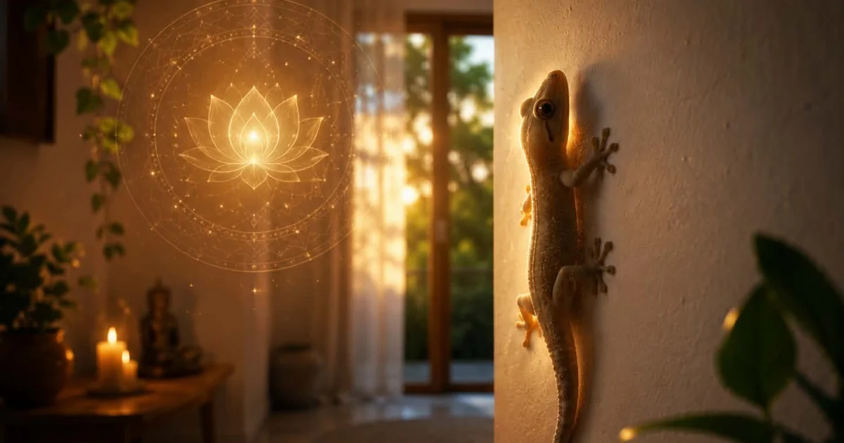 Lagartixa dentro de casa pode ter um significado?