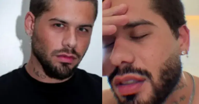 Longe da família, Zé Felipe se surpreende com erro durante cuidado com a barba
