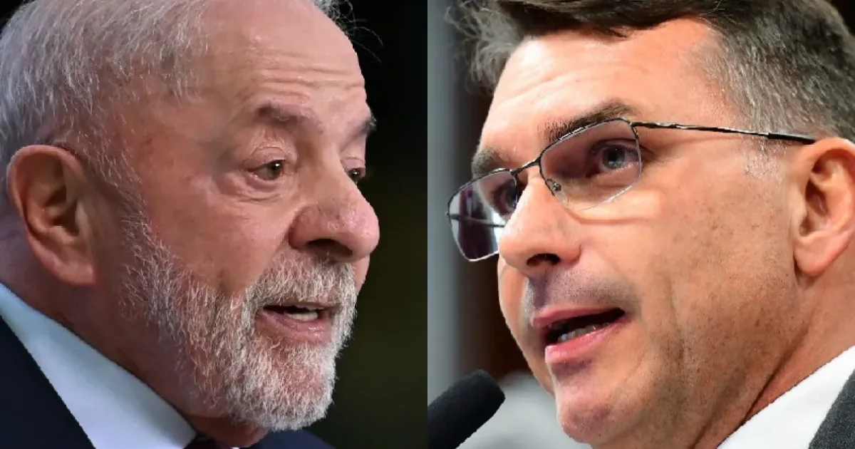 Lula e Flávio Bolsonaro aparecem praticamente empatados em nova pesquisa