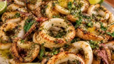 Lulas Grelhadas com Molho Verde: uma receita simples, leve e cheia de sabor
