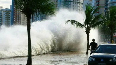 Marinha emite alerta para ondas de até 2,5 metros