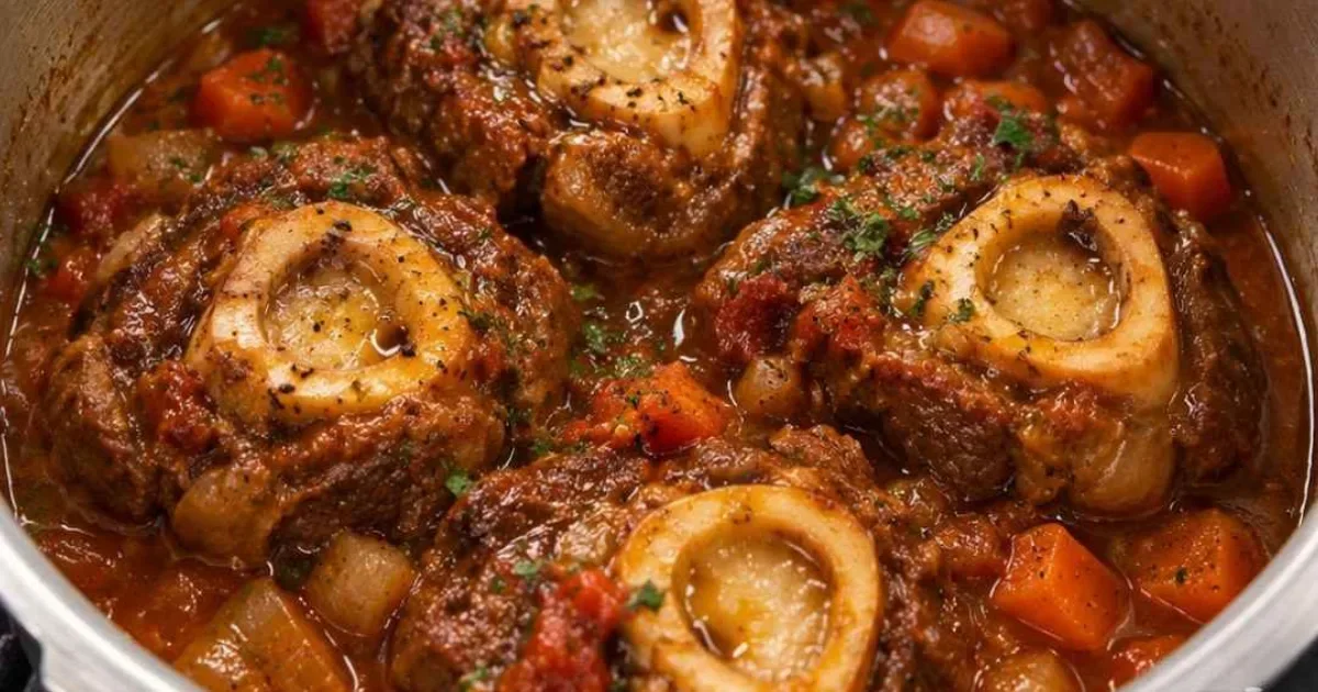 Ossobuco na panela de pressão: carne macia, saborosa e com molho irresistível