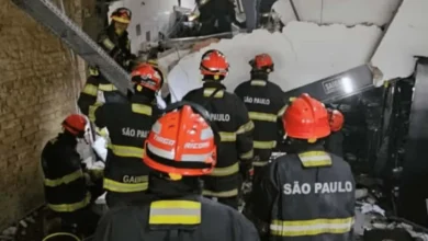 Prédio desaba na zona Leste de São Paulo